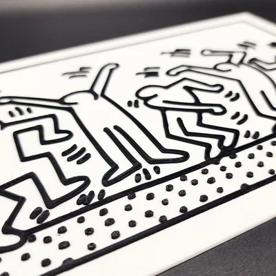 Mô hình Dancing Figures của Keith Haring (2 màu)