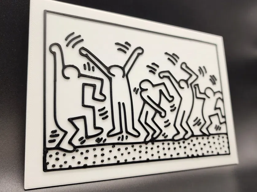 Mô hình Dancing Figures của Keith Haring (2 màu) - Image 3