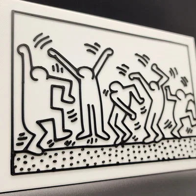 Mô hình Dancing Figures của Keith Haring (2 màu)