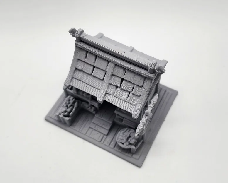Mô hình sạp hàng chợ thời trung cổ (Medieval Market Stall Miniature) - Image 2