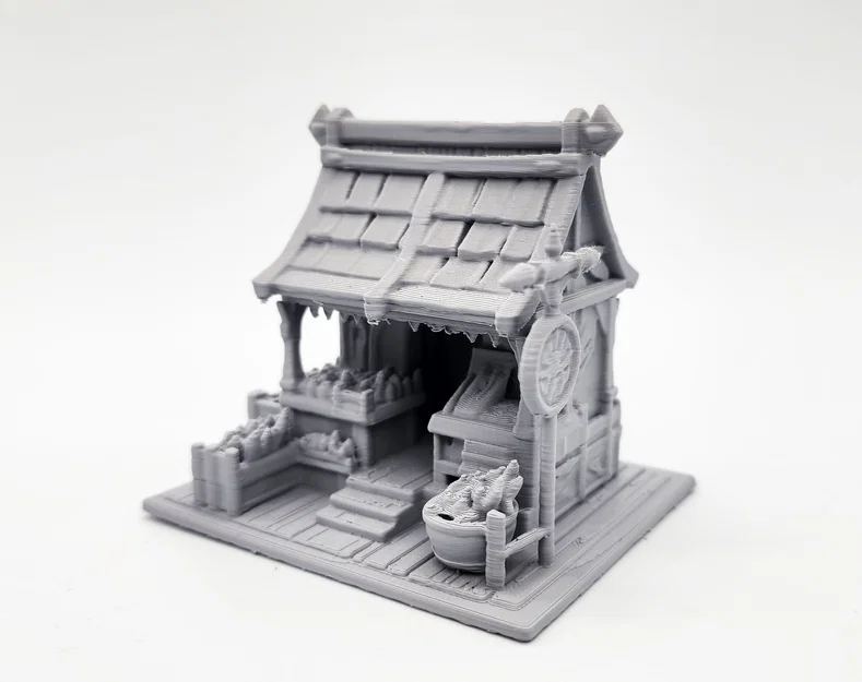 Mô hình sạp hàng chợ thời trung cổ (Medieval Market Stall Miniature) - Image 3