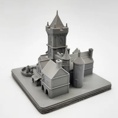 Mô hình quảng trường thị trấn 3D cho DND (No Support)