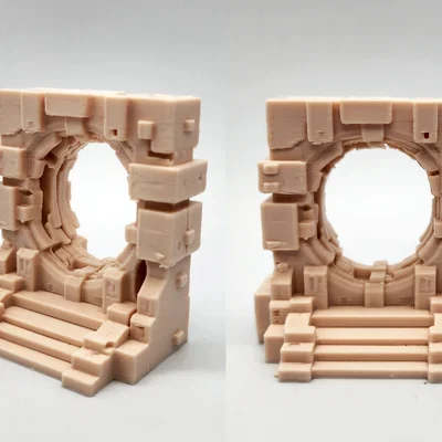 Mô hình Cổng Blocky Miniature
