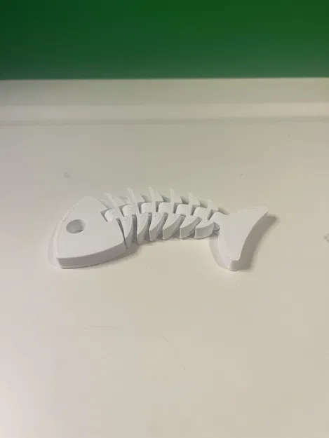 Móc khóa cá xương Flexi Fish - Mẫu in 3D khớp nối linh hoạt độc đáo - Image 2