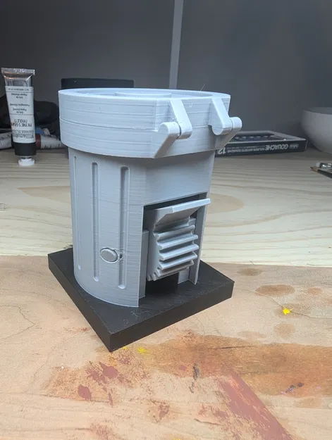 Chú Gấu Mèo trong Thùng Rác – Mô hình Jack-in-the-Box - Image 3