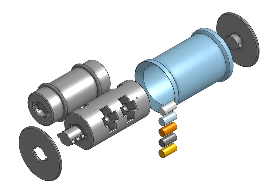 Giá đỡ cuộn nhựa 1kg cho Toybox Alpha 2 & 3 (Hỗ trợ vòng bi 608 hoặc không cần vòng bi) - Image 1