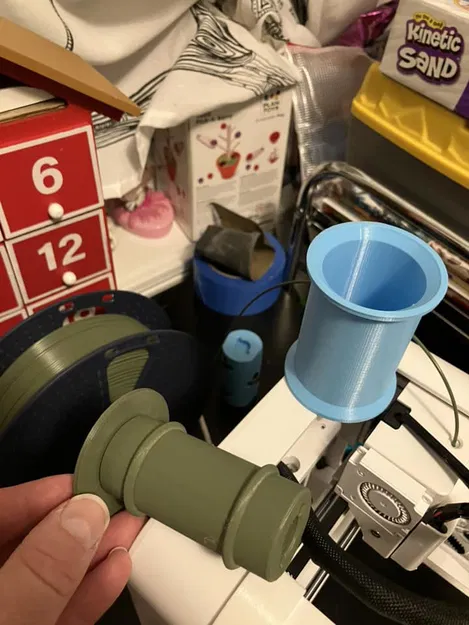 Giá đỡ cuộn nhựa 1kg cho Toybox Alpha 2 & 3 (Hỗ trợ vòng bi 608 hoặc không cần vòng bi) - Image 2