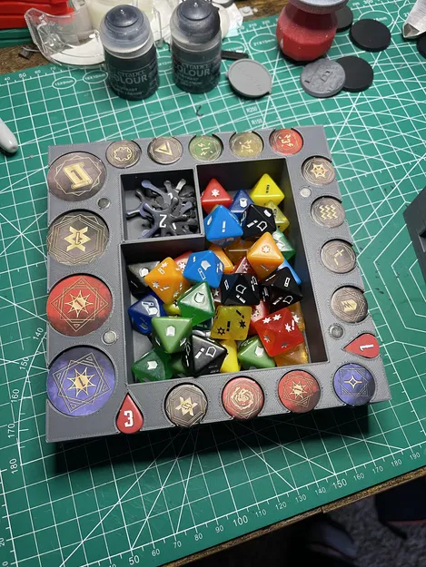 Hộp đựng token và xúc xắc Warcrow - Phụ kiện cần thiết cho board game - Image 1
