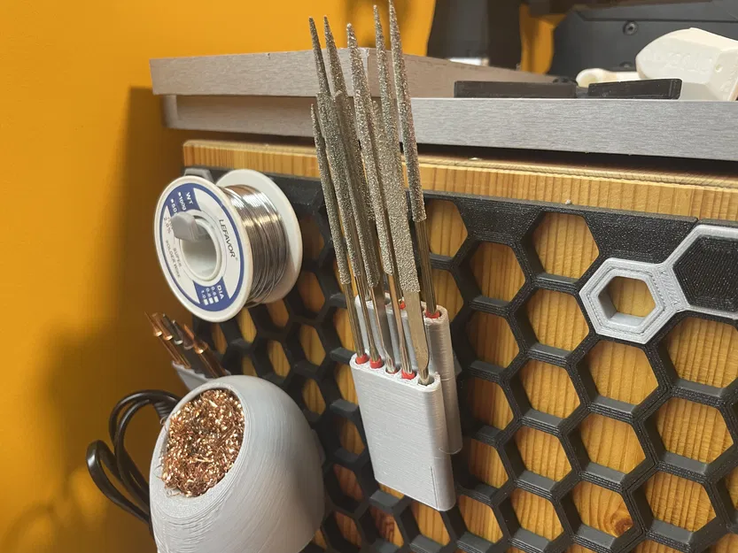 Giá treo giũa (Needle File Holder) cho Honeycomb Storage Wall - Image 1