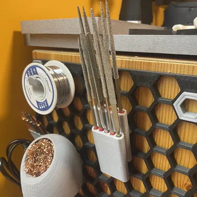 Giá treo giũa (Needle File Holder) cho Honeycomb Storage Wall