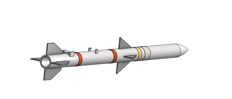Mô hình tên lửa AIM-120 AMRAAM in 3D chất lượng cao - Image 1