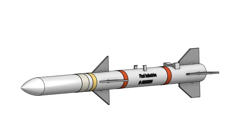 Mô hình tên lửa AIM-120 AMRAAM in 3D chất lượng cao - Image 2