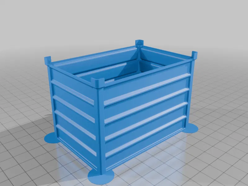 Thùng kim loại mô hình 1/14 cho xe tải RC - Thiết kế in 3D không support - Image 2