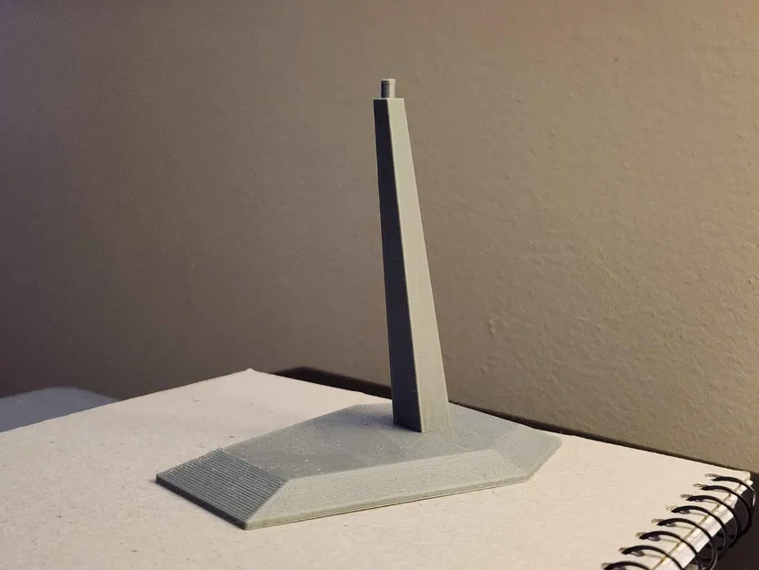 Đế Trưng Bày Mô Hình Gundam 1/144 (HG/RG Stand) - File In 3D Tối Giản - Image 3