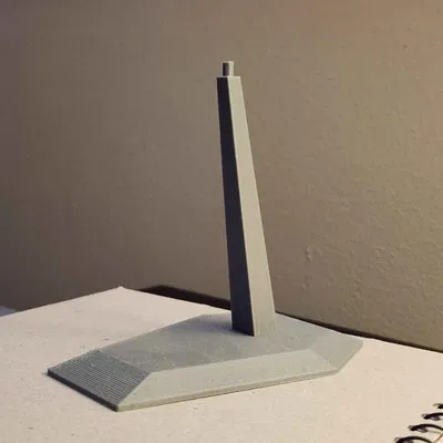 Đế Trưng Bày Mô Hình Gundam 1/144 (HG/RG Stand) - File In 3D Tối Giản