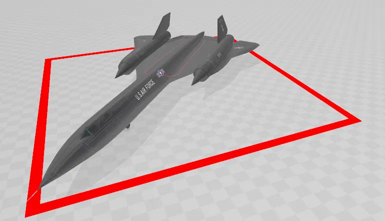 Mô hình 3D máy bay chiến đấu SR-71 Blackbird siêu chi tiết - Image 1