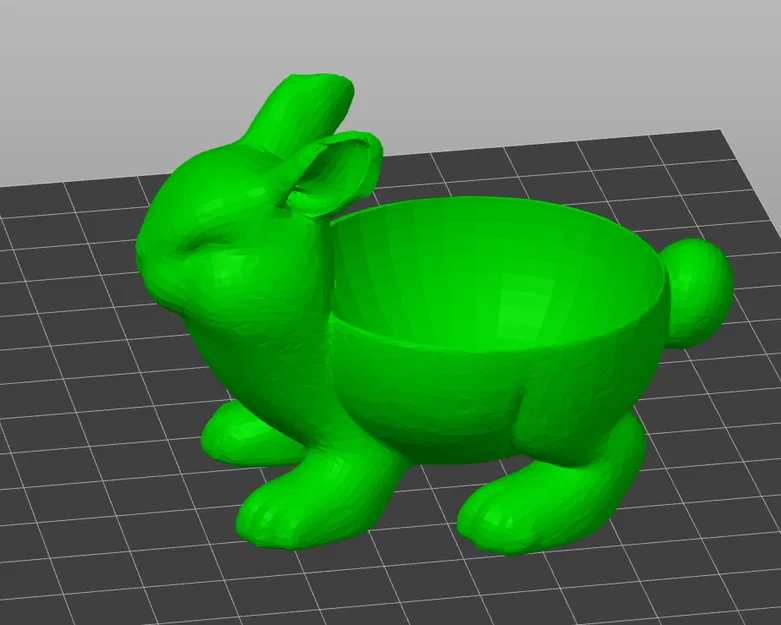 Mô hình 3D tô đựng kẹo hình chú thỏ Phục Sinh xinh xắn - Image 1