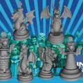 Bộ cờ vua Minix Dragon Chess - Mô hình in 3D độc đáo và đầy sáng tạo - Thumbnail 1