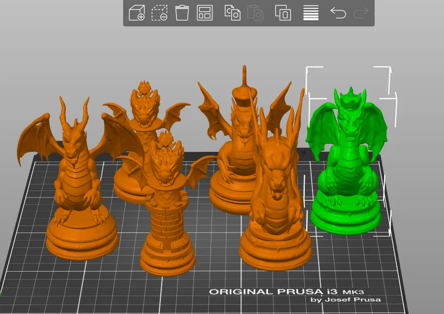 Bộ cờ vua Minix Dragon Chess - Mô hình in 3D độc đáo và đầy sáng tạo - Image 2