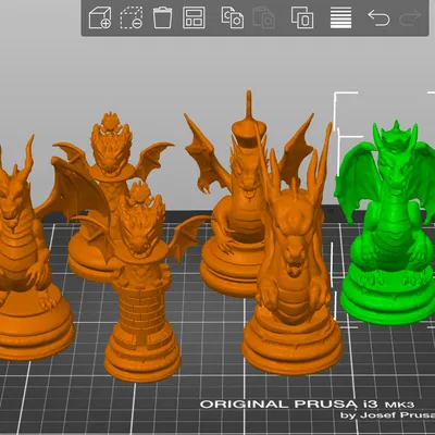 Bộ cờ vua Minix Dragon Chess - Mô hình in 3D độc đáo và đầy sáng tạo