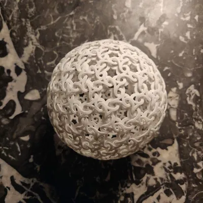 Mô hình quả cầu 3D Dual Geodesic Icosahedra trang trí cực đẹp