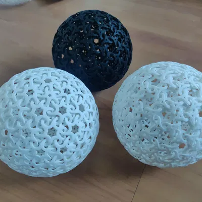 Mô hình quả cầu 3D Dual Geodesic Icosahedra trang trí cực đẹp