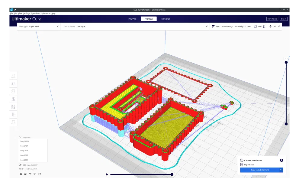 Vỏ hộp Heltec V3 dùng 2 pin 18650 - Image 2