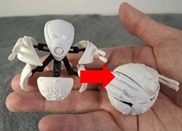 Robot biến hình dạng cầu - Thử thách khả năng in 3D của bạn - Image 1