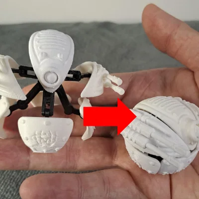 Robot biến hình dạng cầu - Thử thách khả năng in 3D của bạn