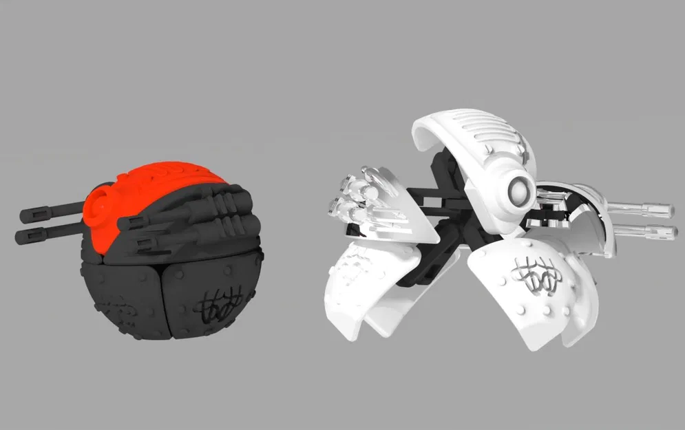 Robot biến hình dạng cầu - Thử thách khả năng in 3D của bạn - Image 2