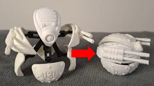 Robot biến hình dạng cầu - Thử thách khả năng in 3D của bạn - Image 3