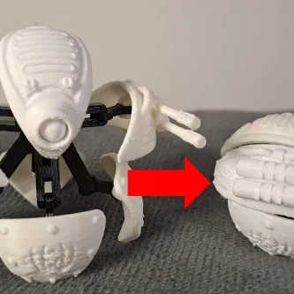 Robot biến hình dạng cầu - Thử thách khả năng in 3D của bạn