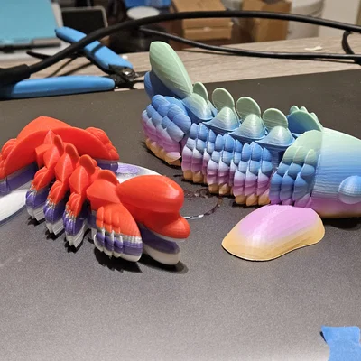 Mô hình cá máy cử động (Articulated Mech Fish) in 3D cực đẹp