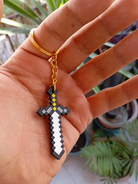 Móc khóa kiếm Minecraft - Image 1