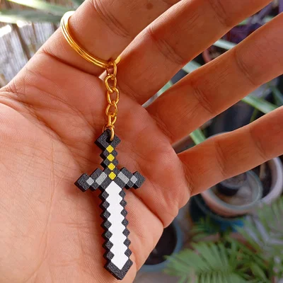 Móc khóa kiếm Minecraft