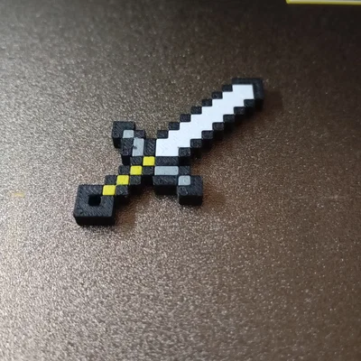 Móc khóa kiếm Minecraft