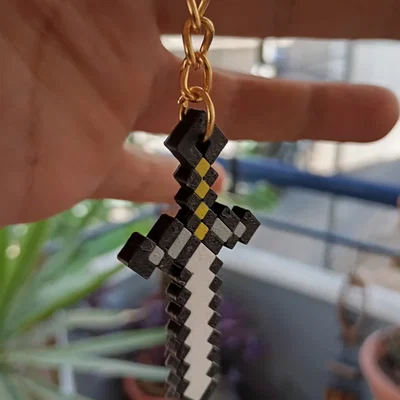 Móc khóa kiếm Minecraft