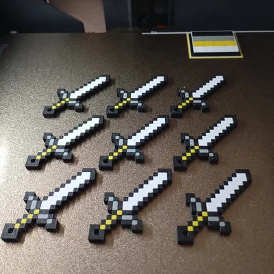 Móc khóa kiếm Minecraft