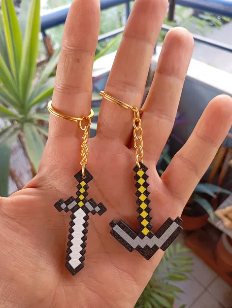 Móc khóa kiếm Minecraft - Image 5