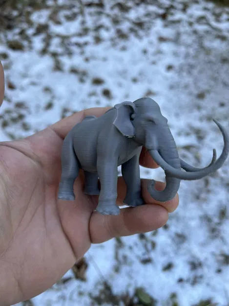 Mô hình gia đình voi ma mút Mammoth family Ice Age - Image 2