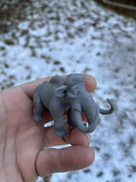 Mô hình gia đình voi ma mút Mammoth family Ice Age - Image 3