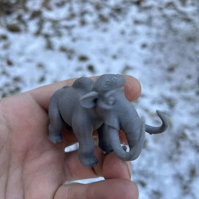 Mô hình gia đình voi ma mút Mammoth family Ice Age