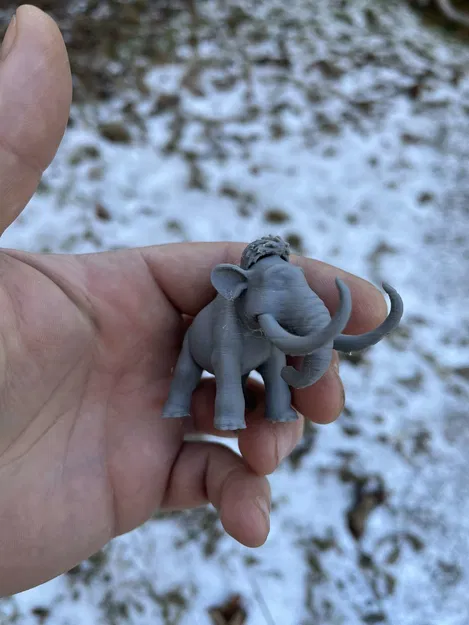 Mô hình gia đình voi ma mút Mammoth family Ice Age - Image 5