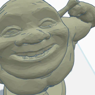 Mô hình 3D Buff Shrek tập gym hài hước - File STL in 3D độc lạ