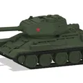 Mô hình xe tăng hạng trung T34/85 tỉ lệ 1/72 (nhiều mảnh, file Fusion360) - Thumbnail 1