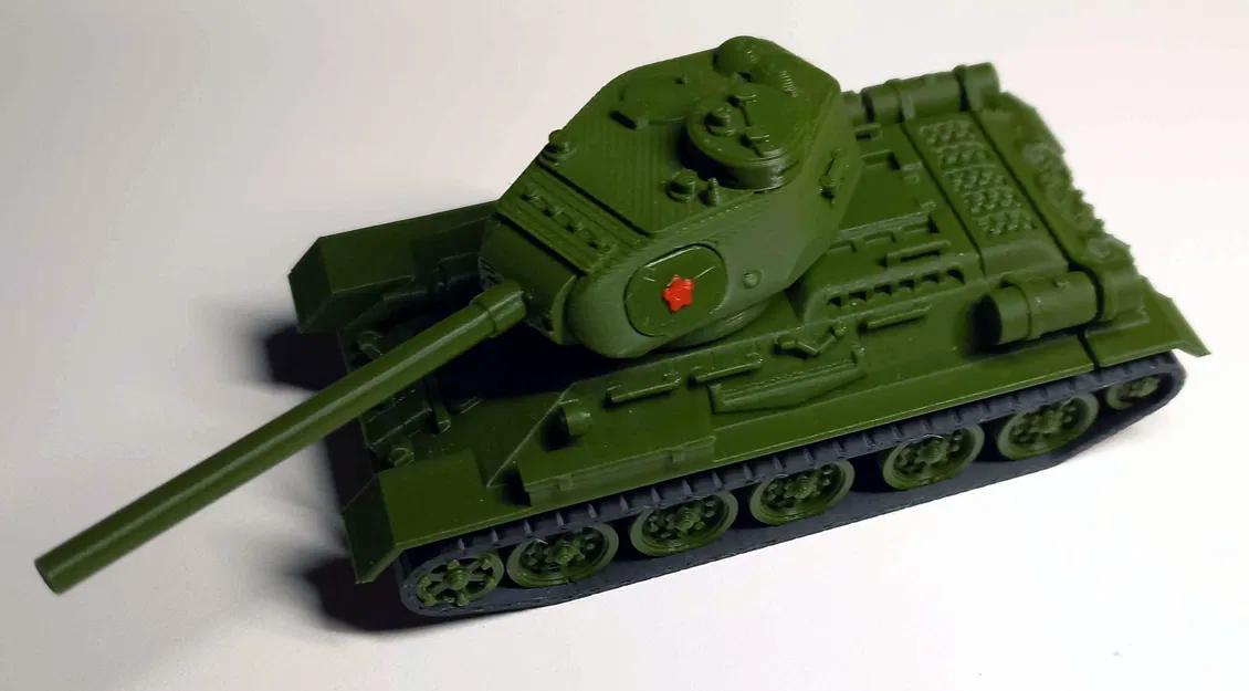 Mô hình xe tăng hạng trung T34/85 tỉ lệ 1/72 (nhiều mảnh, file Fusion360) - Image 2
