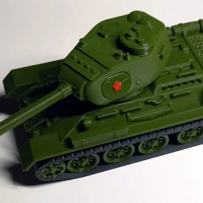 Mô hình xe tăng hạng trung T34/85 tỉ lệ 1/72 (nhiều mảnh, file Fusion360)