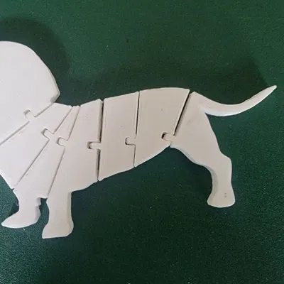 Mô hình chú chó xúc xích (DashHound) có khớp nối