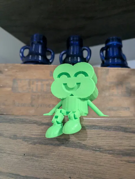 Shamrock Buddy: Mô hình cỏ ba lá may mắn có khớp chân linh hoạt - Image 5