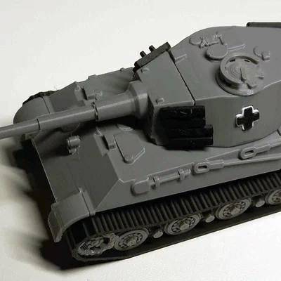Mô hình xe tăng Đức Tiger II (King Tiger) tỷ lệ 1/72 đa chi tiết (File Fusion360)